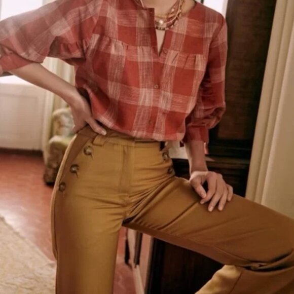 Sezane Pants - Sezane Antoni Trousers Camel // Size 38 // Like New